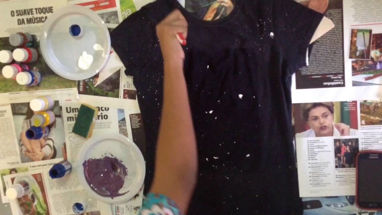 DIY- CAMISA ESTAMPA GALÁXIA