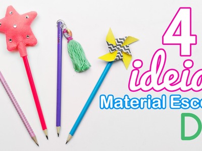 4 ideias de material escolar DIY