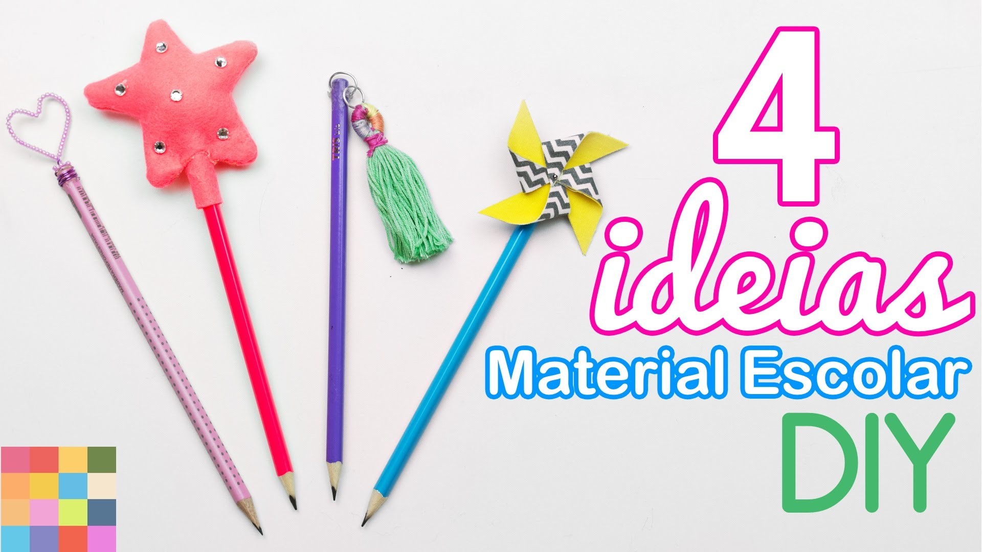 4 ideias de material escolar DIY
