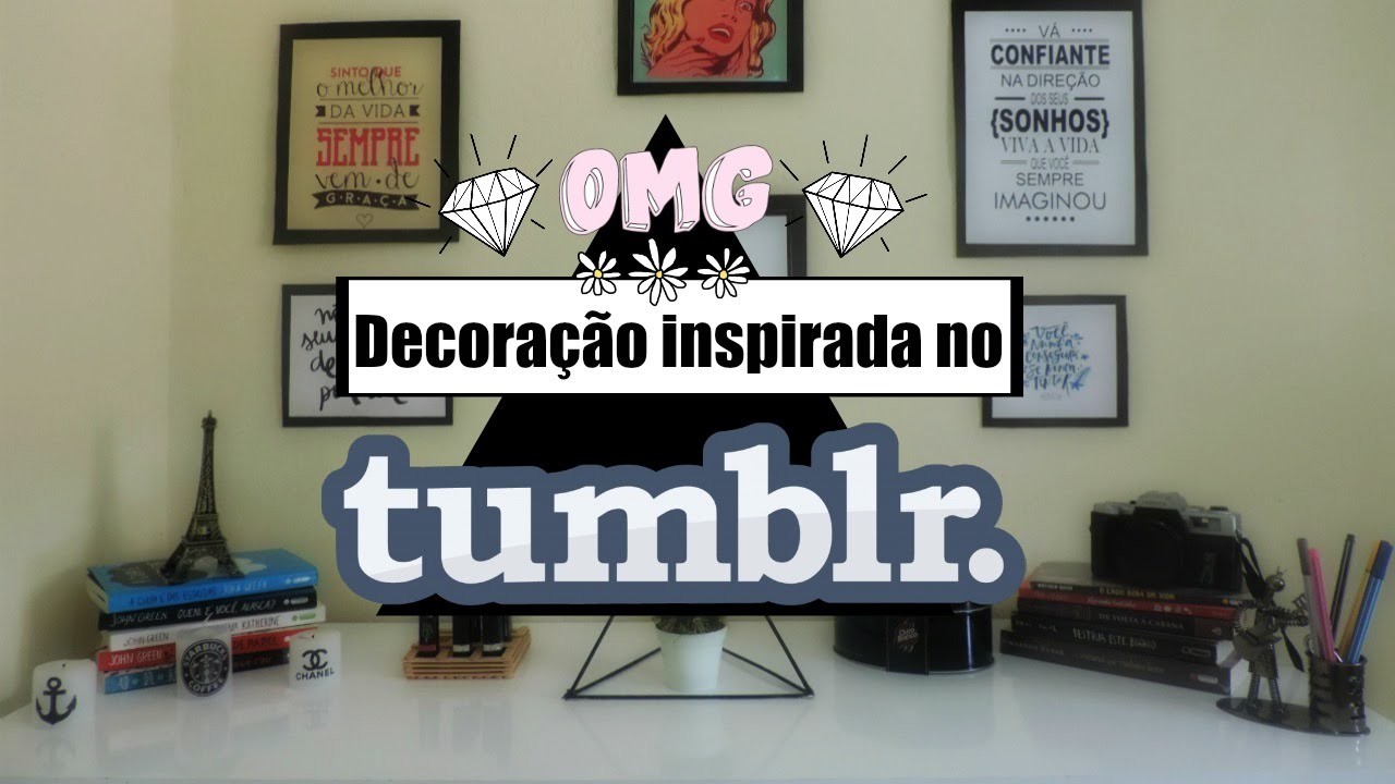 DIY - Decoração inspirada no TUMBLR #DecorandocomMah