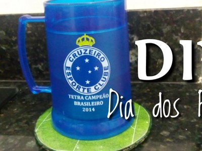 DIY - Dia dos Pais - Porta Copos personalizados de futebol