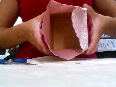 DIY - como encapar caixa de mdf com tecido (Parte 1)