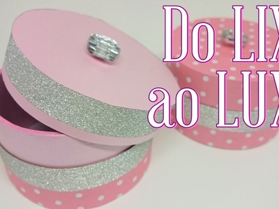 DIY ♥ Do LIXO ao LUXO ♥ Reciclando e Decorando ✂ Rolo de durex