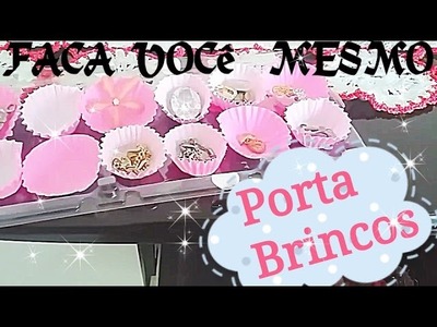 Organizando seus Brincos - DIY Faça você mesmo - Porta Brincos com 2 materiais barato