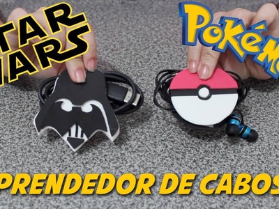 VEDA #6 - DIY Prendedor de Cabos Pokebola e Darth Vader