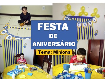 VLOG | Faça você mesma a festa do seu filho - DIY | Mateus 5 anos - Tema: Minions