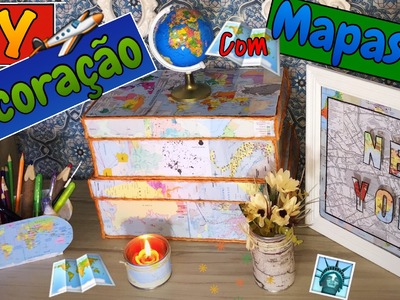 DIY - Decoração com Mapas | Fácil e Barata - Eduardo Wizard