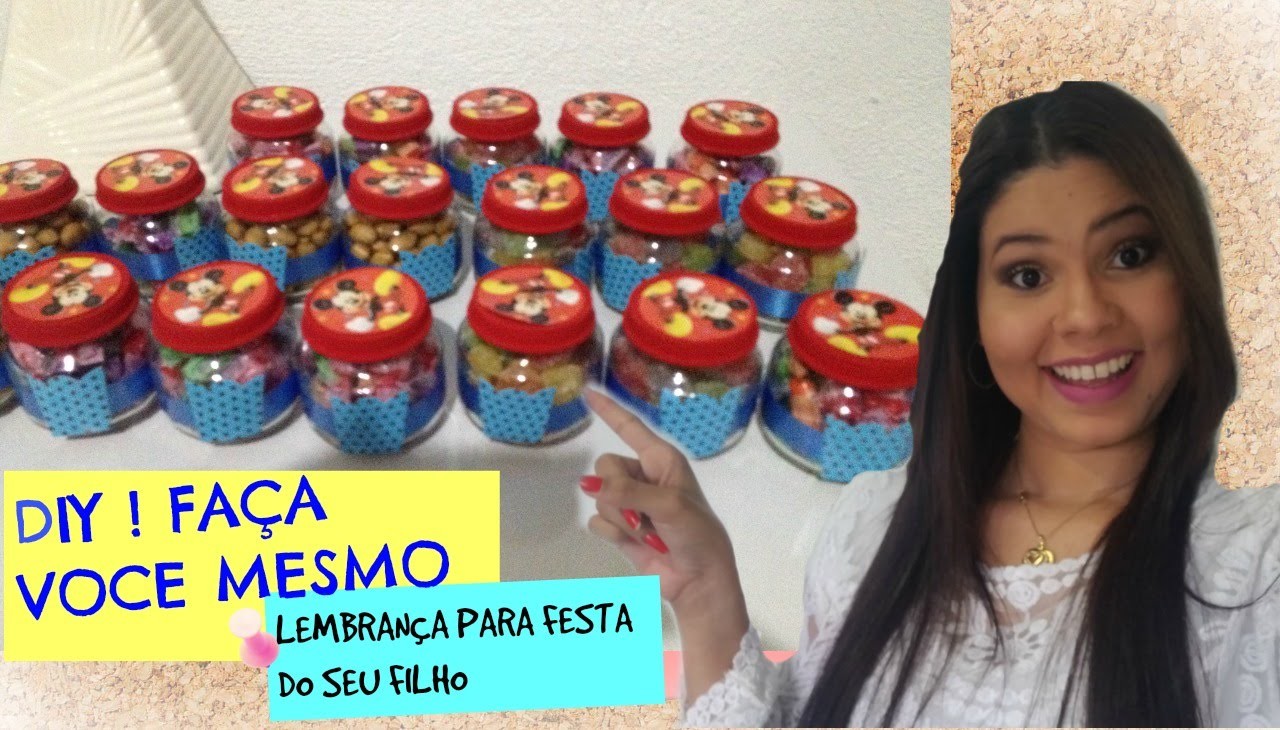 DIY | FAÇA VOCE MESMO, LEMBRANÇA PARA FESTA DE  SEU FILHO por: É PATINHO FEIO