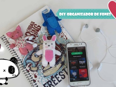 DIY Organizador de Fones de Ouvido de Feltro. DIY Earphone Organizer Tutorial