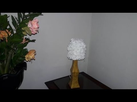 *_* DIY - Cúpula de abajur feita de frasco de cândida e filtro de café.