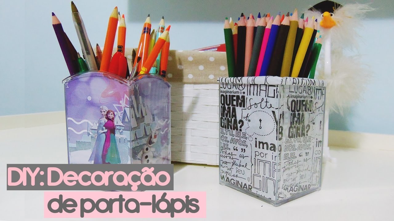 DIY: Decoração de porta-lápis