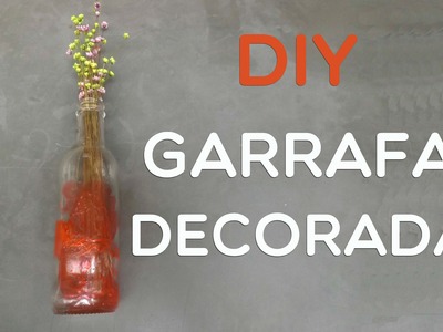 DIY: Garrafa decorada com esmalte | No meu Apê
