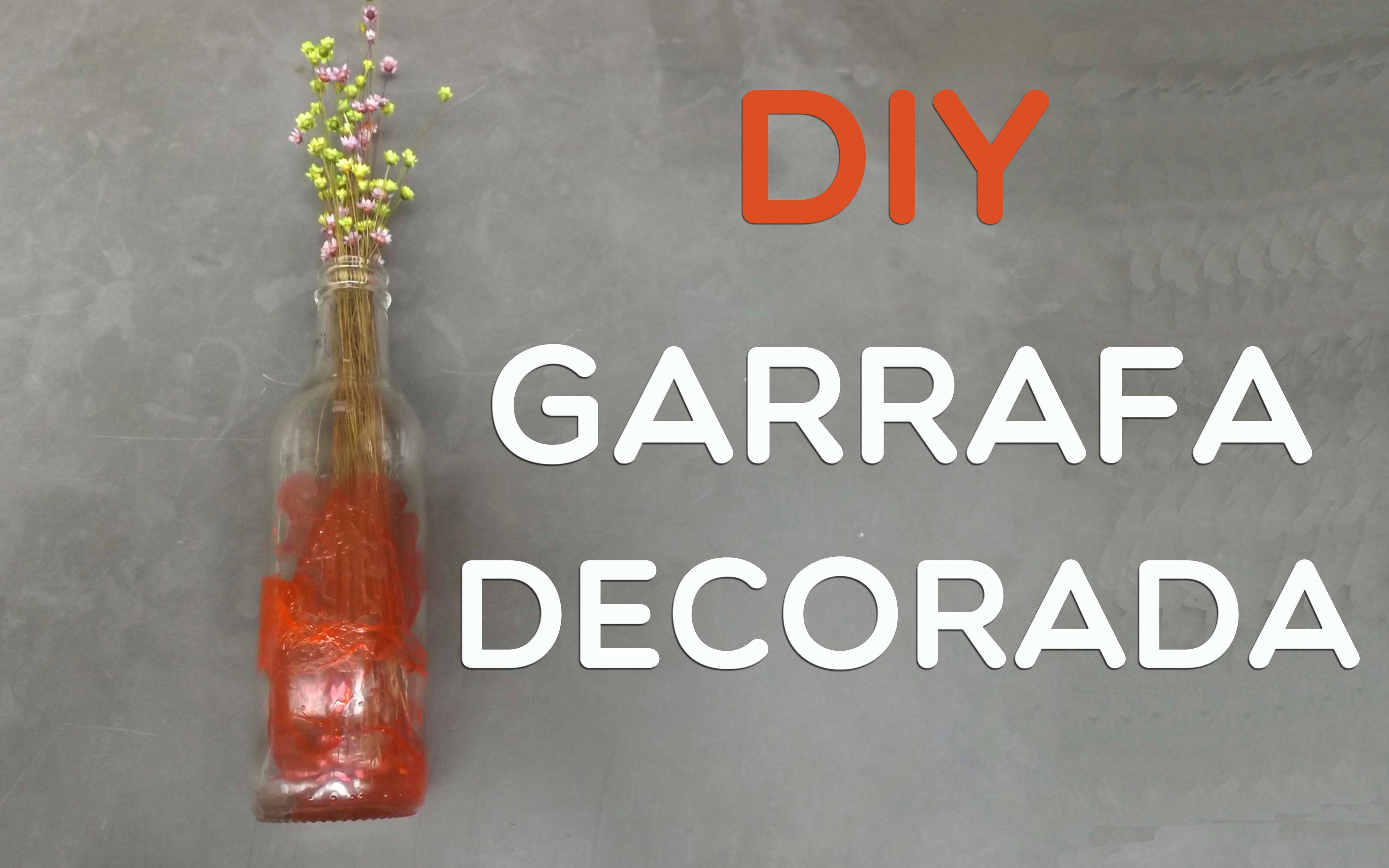 DIY: Garrafa decorada com esmalte | No meu Apê
