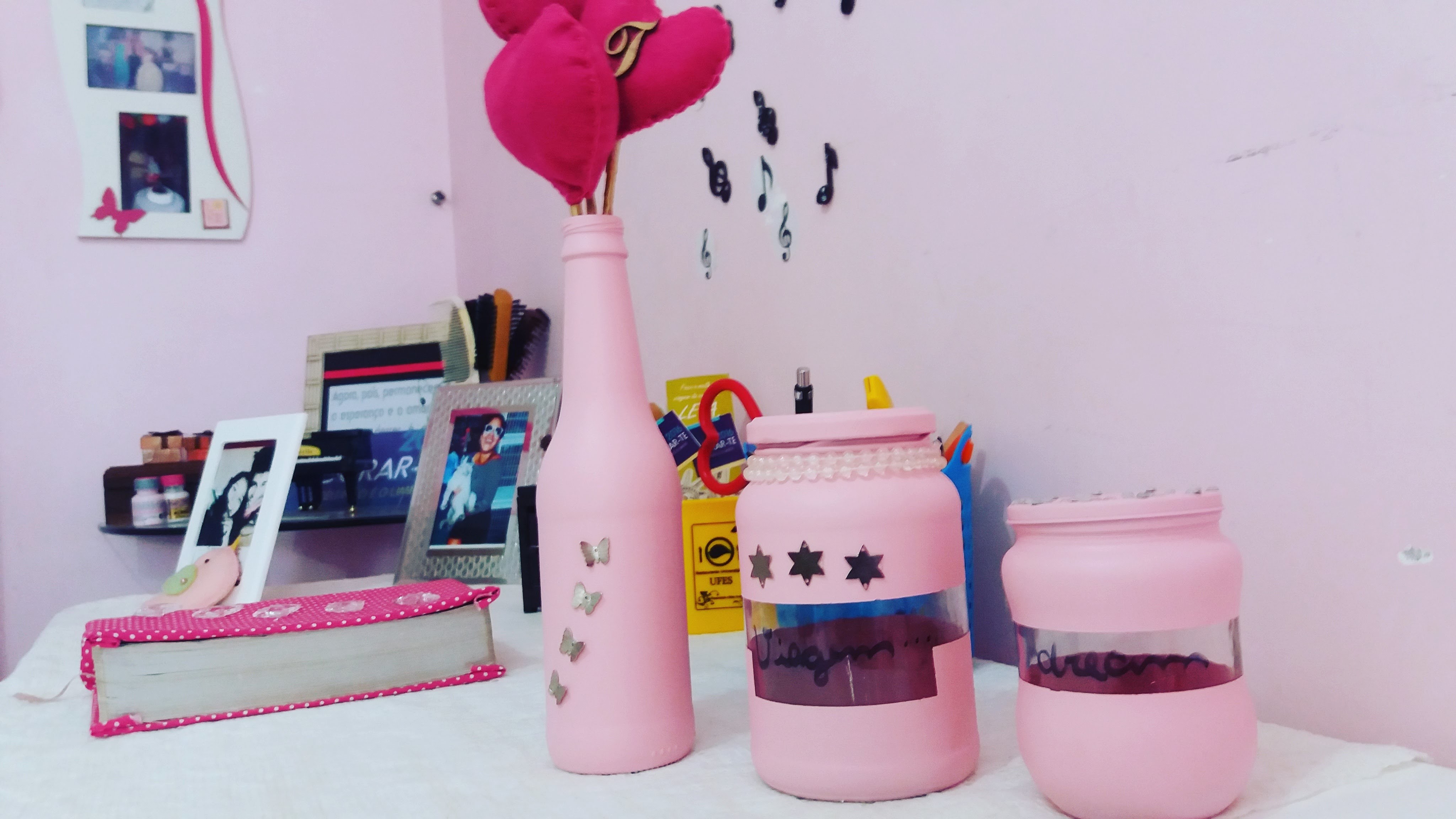 DIY: REAPROVEITANDO POTES E GARRAFAS DE VIDRO.