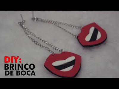 DIY - BRINCO DE BOCA (FUNNY EARRING) - Marcela Maria (VEDA4)