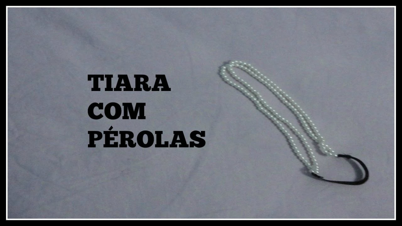 Diy:  como fazer tiara com pérolas #veda 16