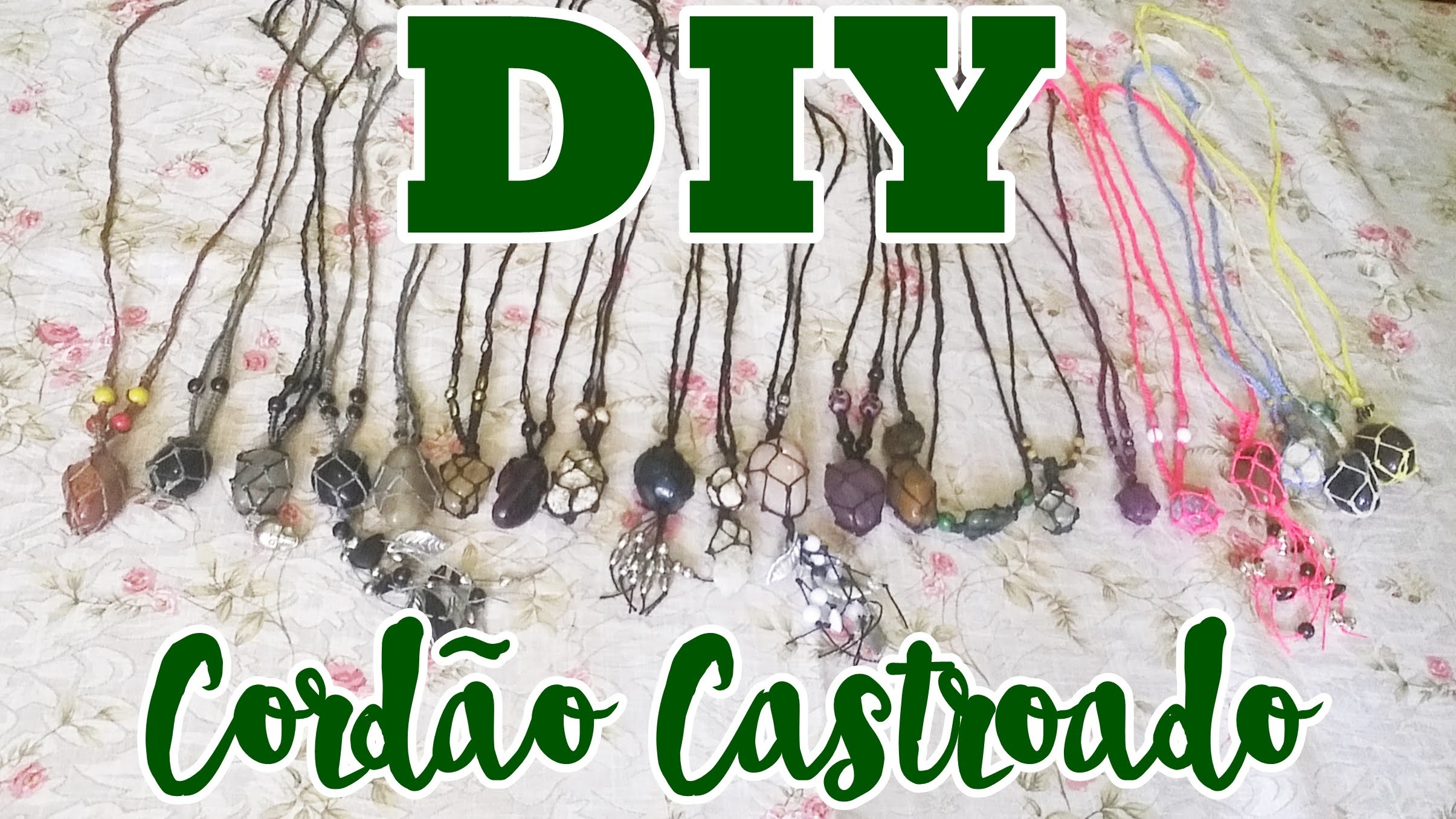 DIY: CORDÃO CASTROADO | Andrielly Neri