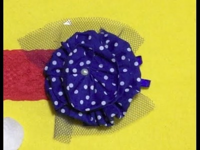 DIY Flor em espiral  | Tiara Galinha Pintadinha | Headband