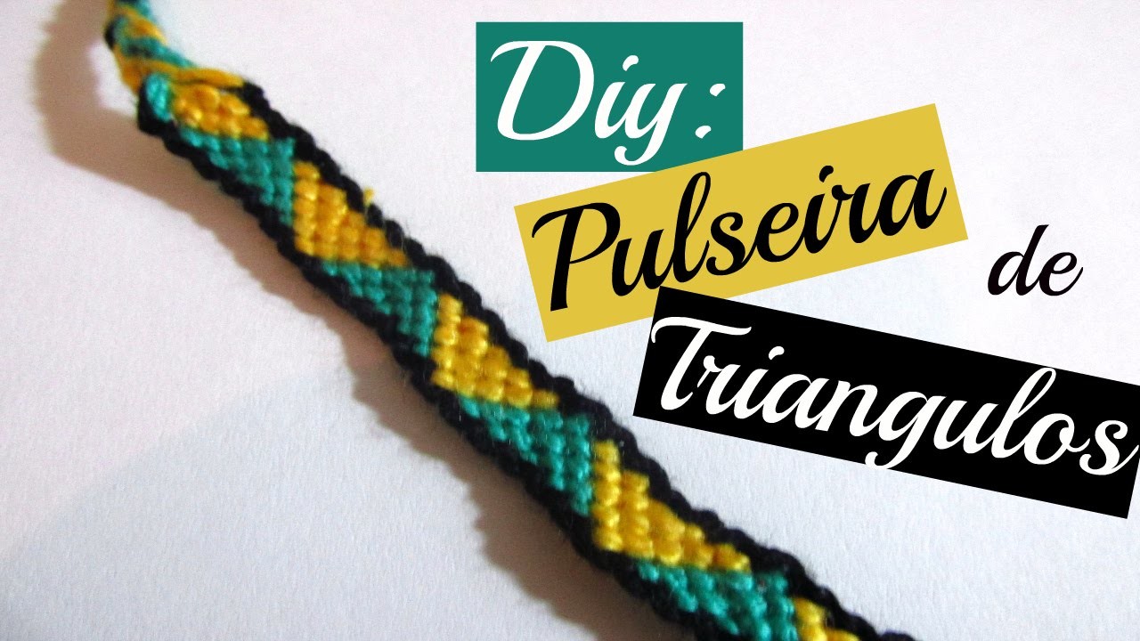 DIY: Pulseira de Triangulos