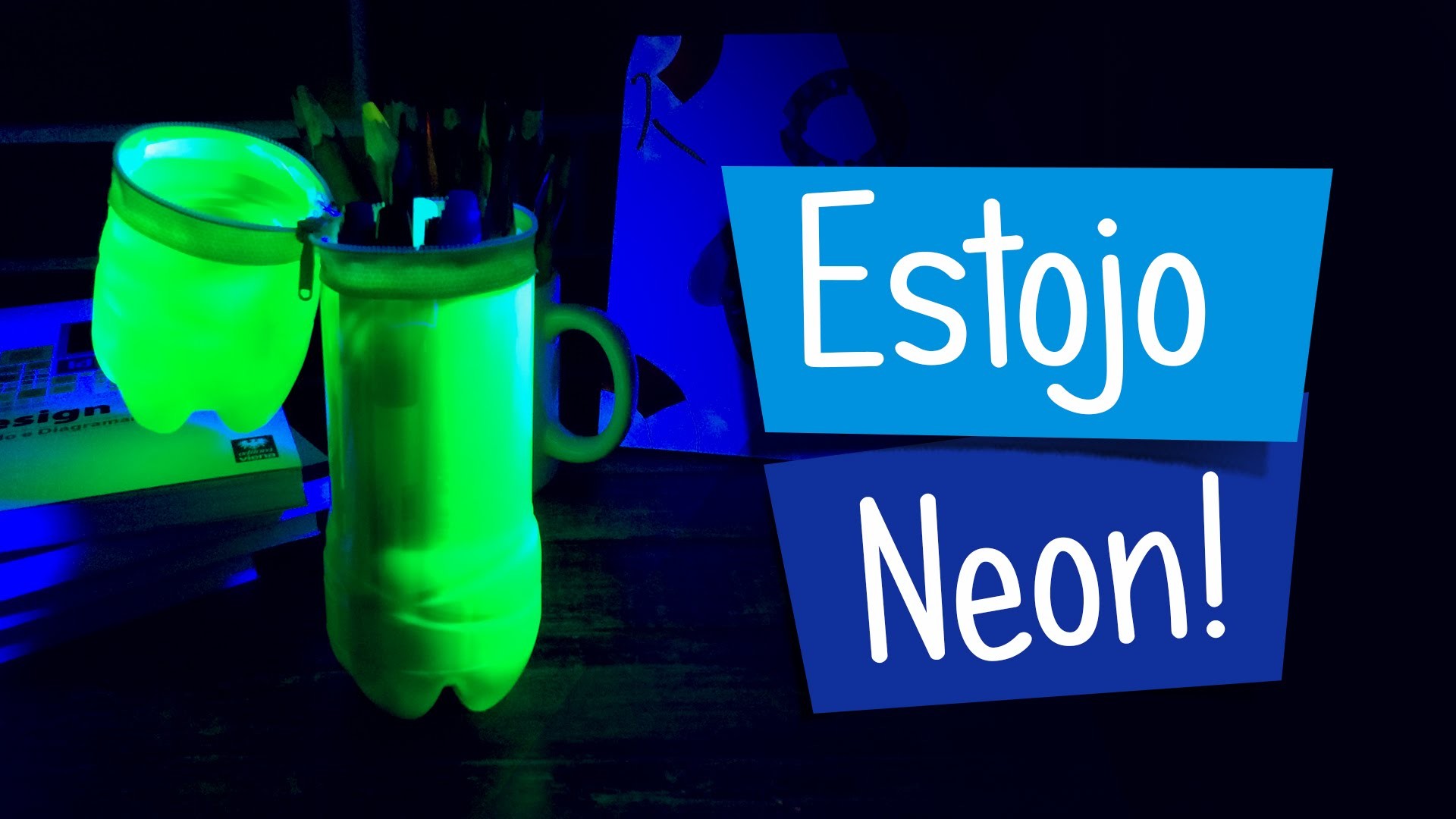 Estojo Neon - DIY Volta as Aulas