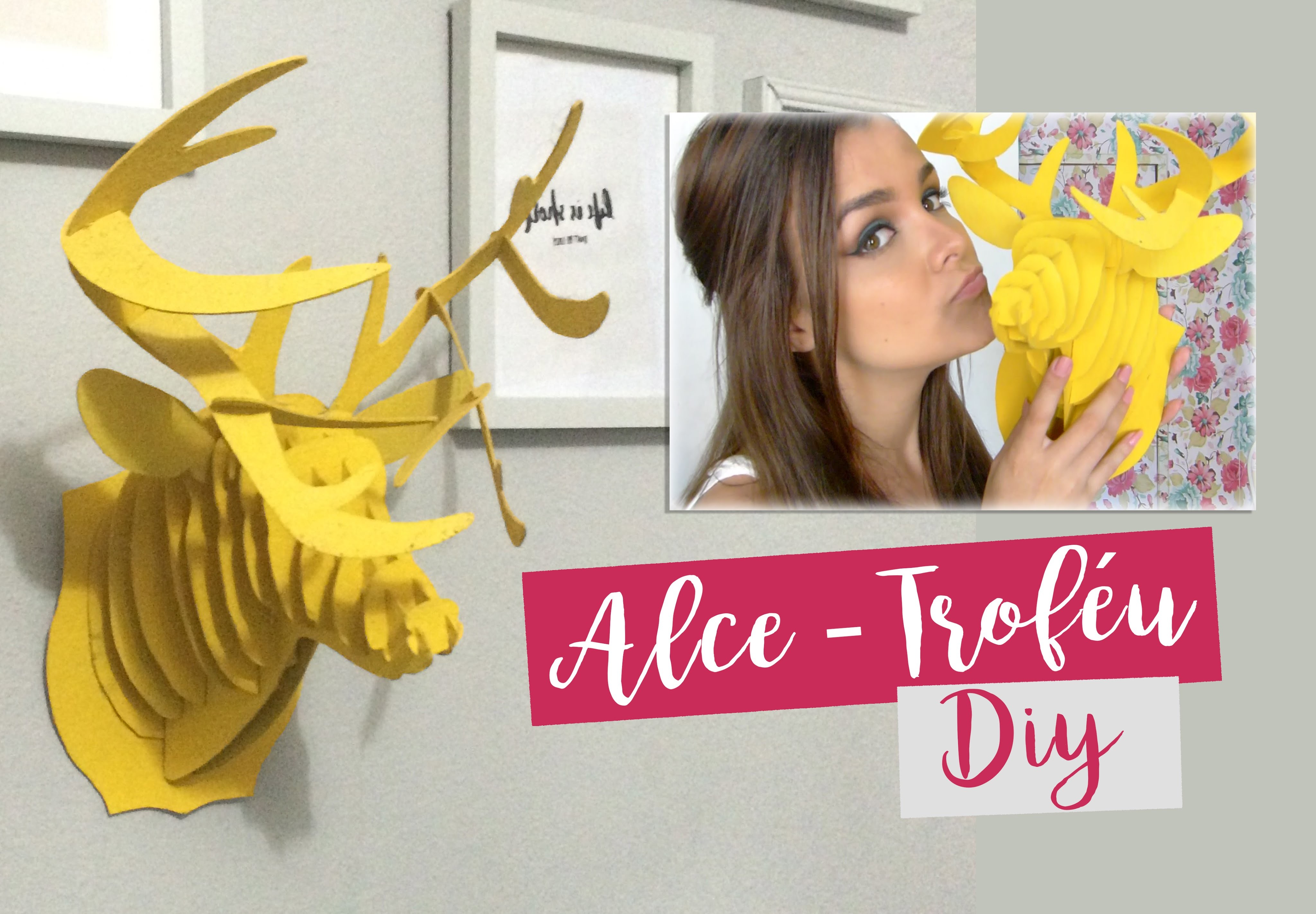 Cabeça de Alce, Troféu. Diy decor