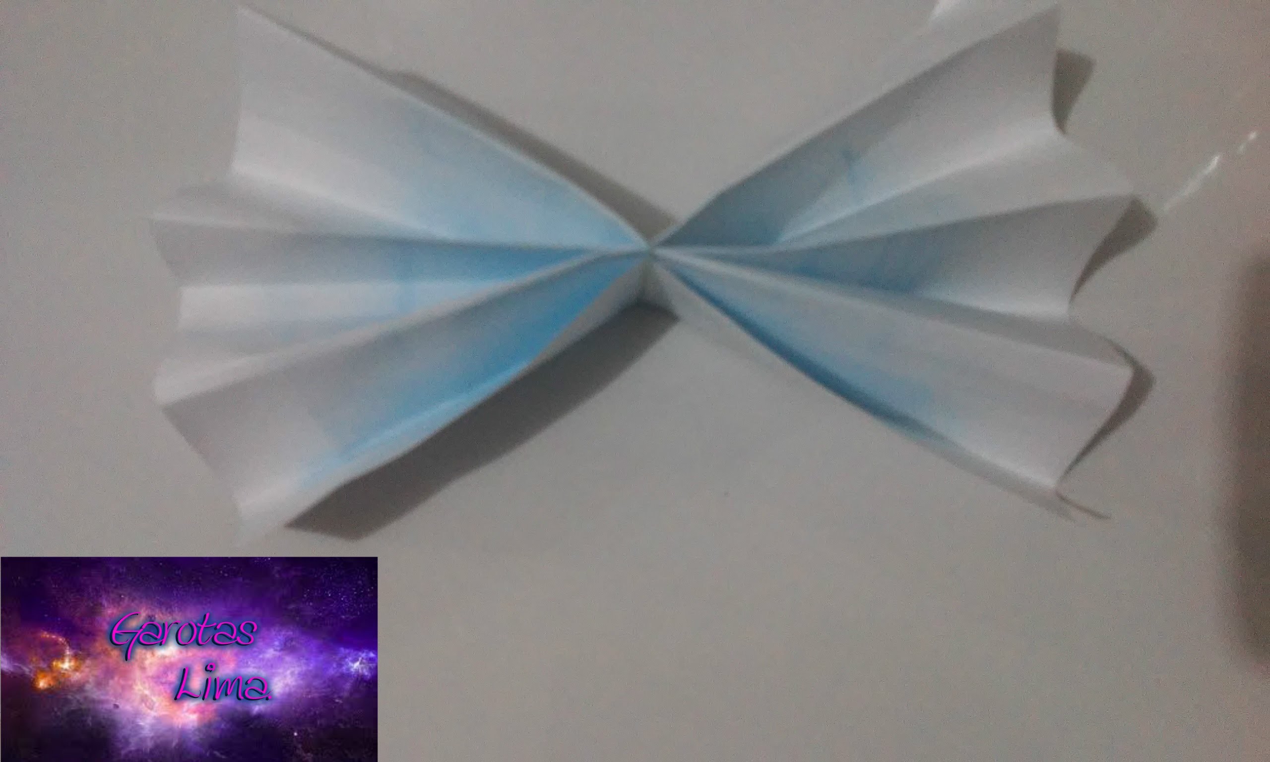 DIY: Decoração com laço de papel.