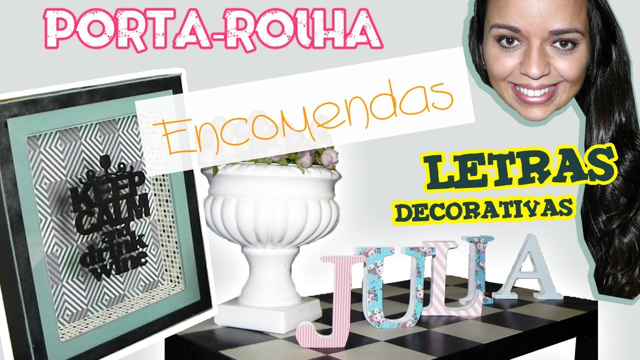DIY - Letras decorativas + Porta Rolha 2 | Encomendas :: Rebeca Salvador