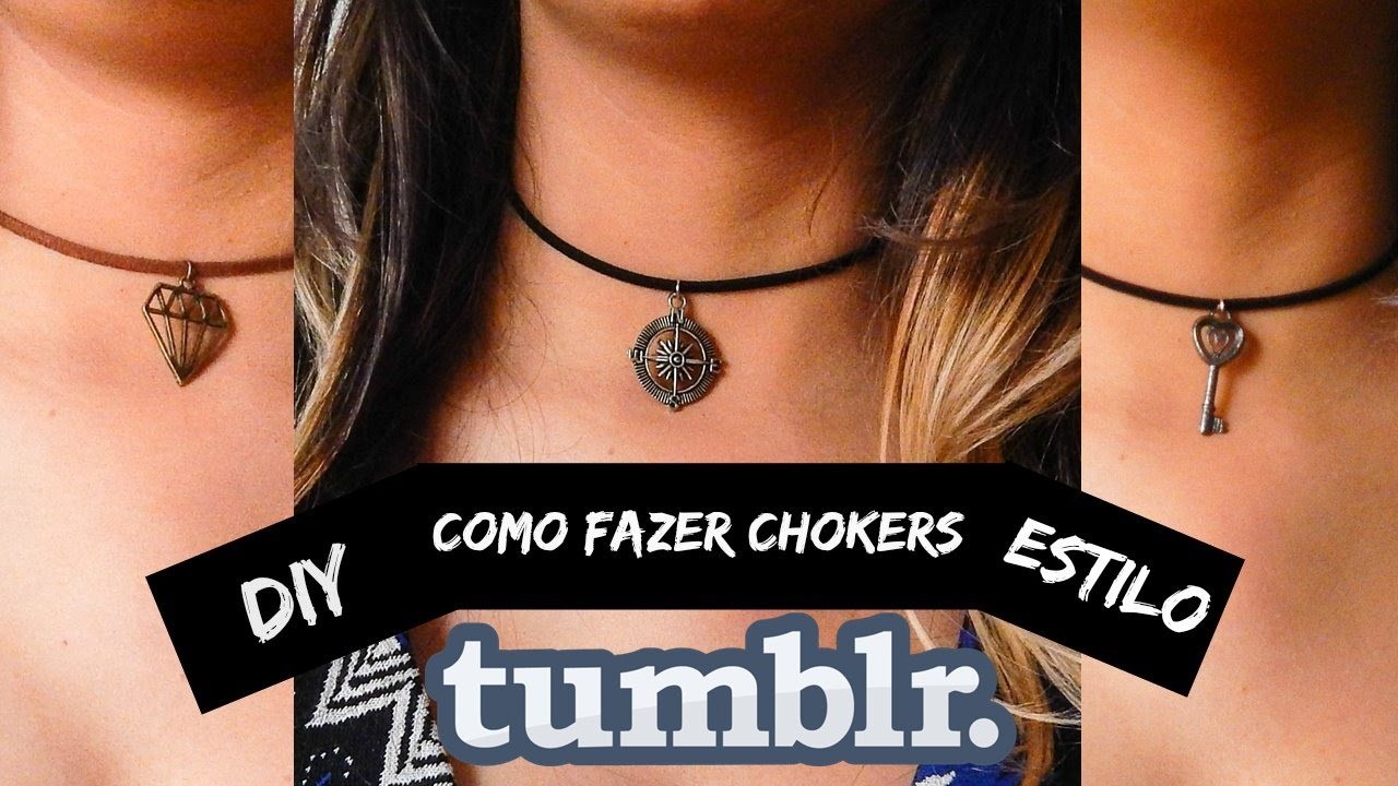 DIY: COMO FAZER CHOCKERS ESTILO TUMBLR | Tumblr inspired