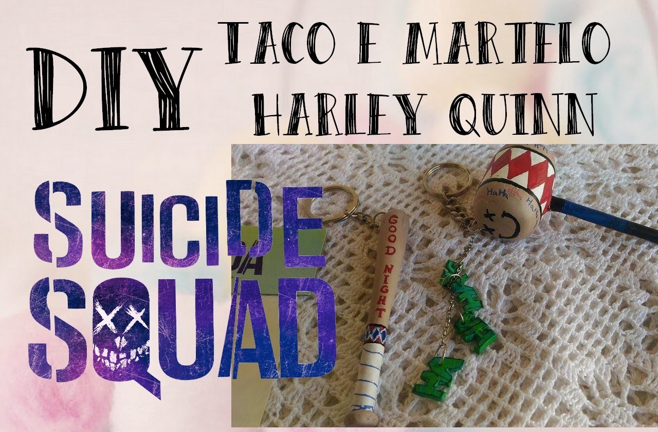DIY Esquadrão Suicida.Suicide Squad - Taco e martelo Harley Quinn  #VEDA 05