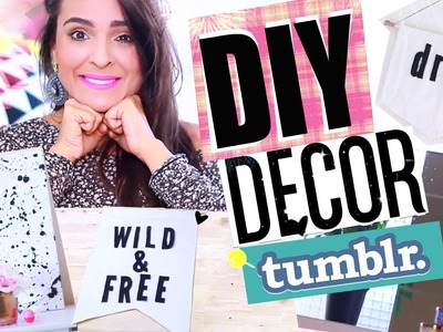 DIY: Idéias de decoração para um quarto Tumblr!! - por Aline Pepe