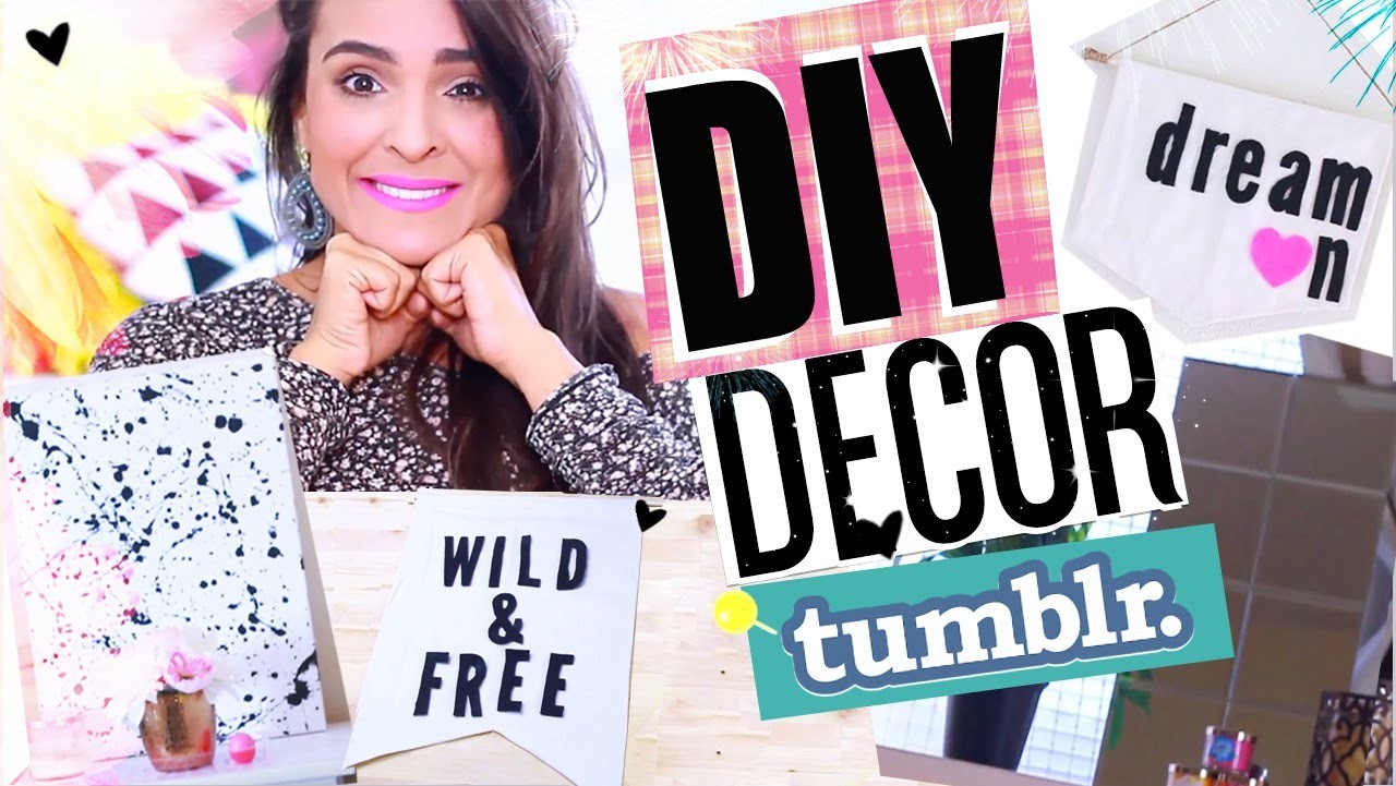 DIY: Idéias de decoração para um quarto Tumblr!! - por Aline Pepe