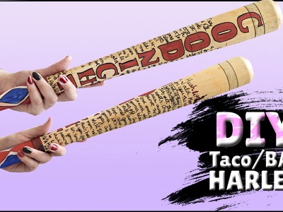 DIY - Taco ARLEQUINA (HARLEY QUINN bat) IGUAL DO FILME