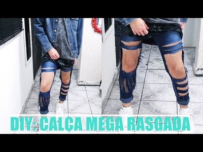 DIY: Calça mega rasgada | VEDA18