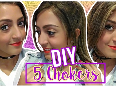 DIY Chokers - LINDAS, BARATAS E FÁCEIS DE FAZER ♥