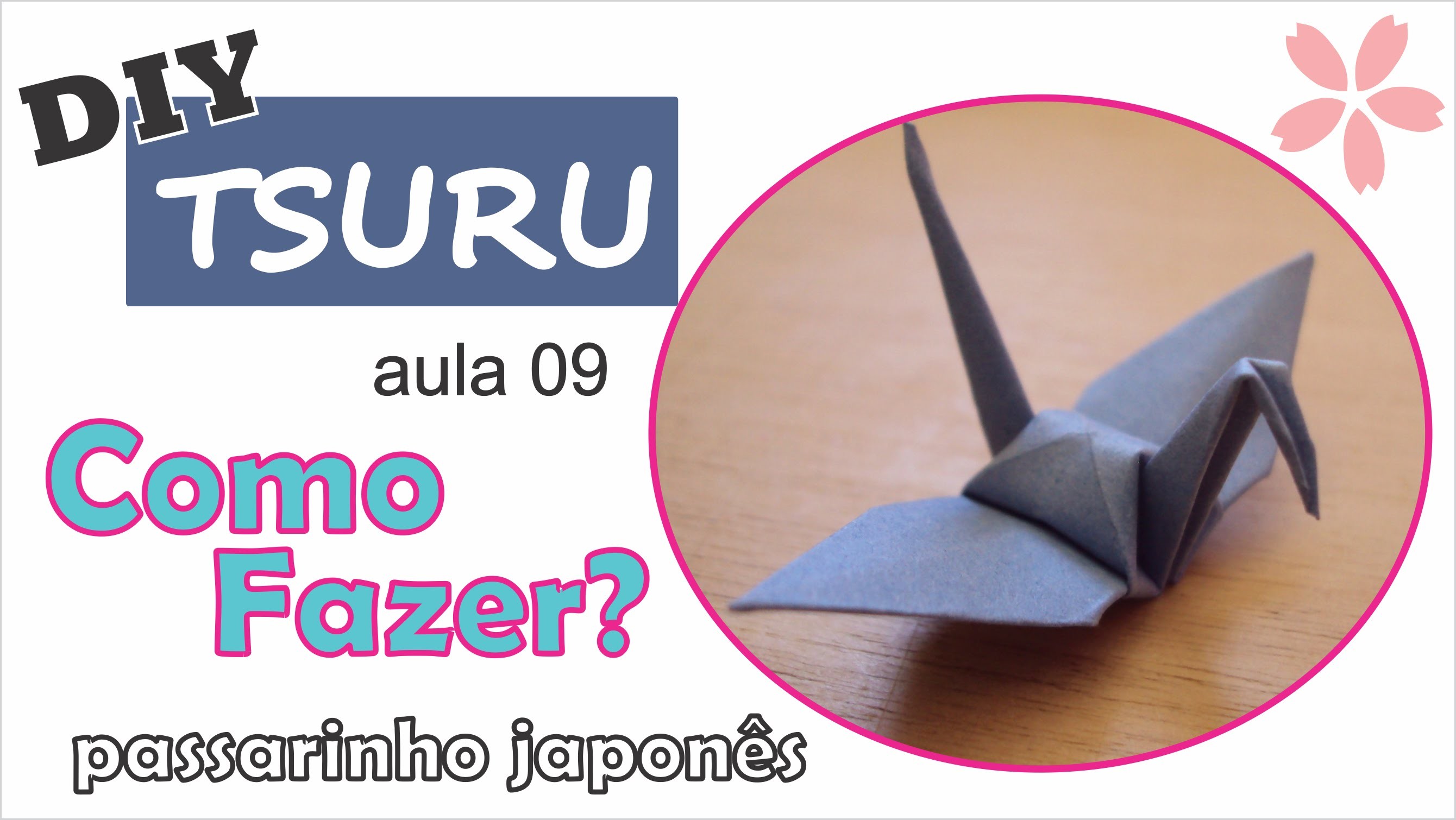 DIY | Como fazer um tsuru de origami (aula 09) - Dobrando mais rápido 02