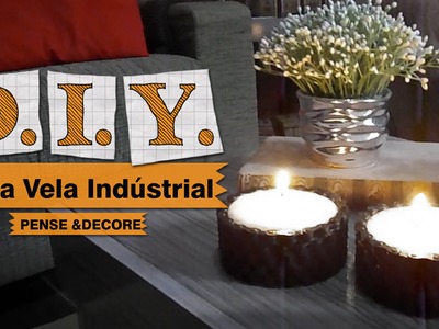 DIY -  Porta vela industrial (vídeo comemorativo 1000 inscritos)