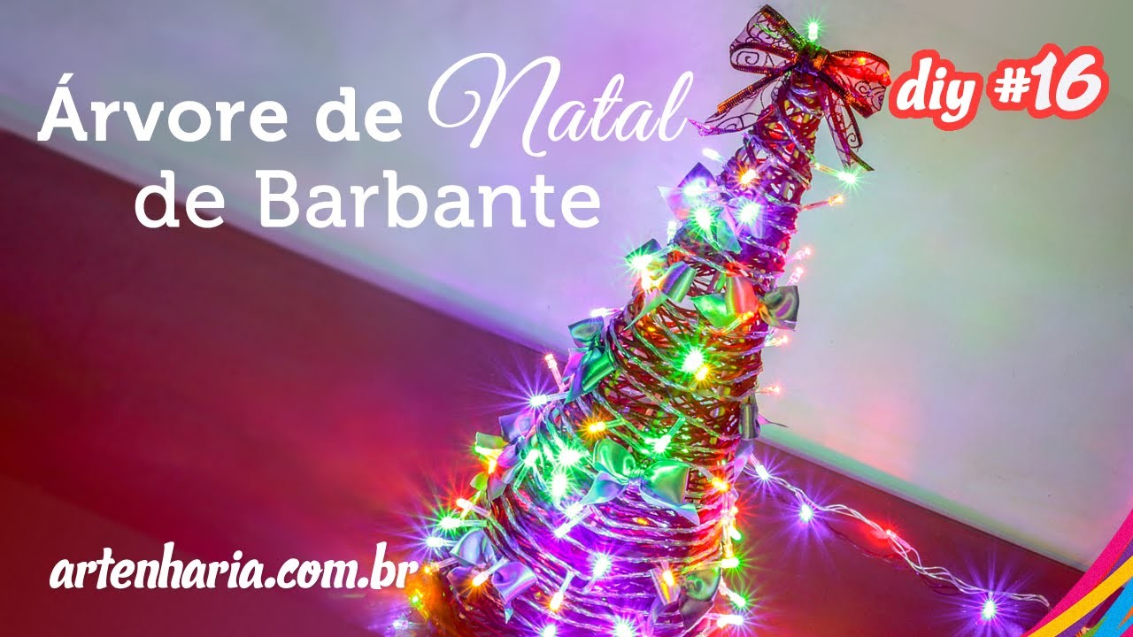 Árvore de Natal de Barbante (Artenharia) DIY #16
