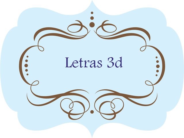 DIY: Letras 3d de papel