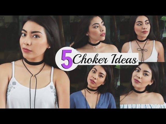 DIY: Choker 5 ideas ♡ | Rebeca Mendiola