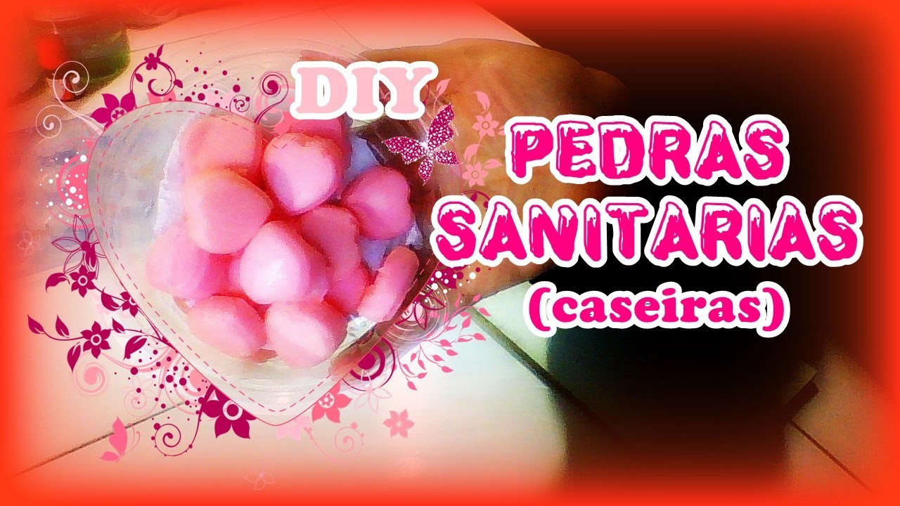 DIY - PEDRA SANITARIA CASEIRA.SANITARY HOMEMADE STONE - Tudo Simples & Natural