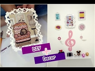 DIY quadrinhos provençais + Transformando a parede sem graça