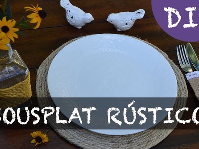 MEU CASAMENTO RUSTICO#1 :: DIY SOUSPLAT CORDA SISAL