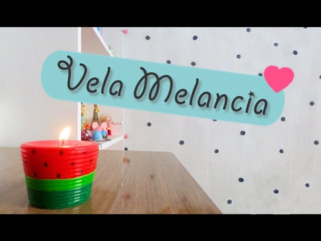 Como Fazer Vela Decorativa de Melancia. Watermelon Candle | Nathy Araujo