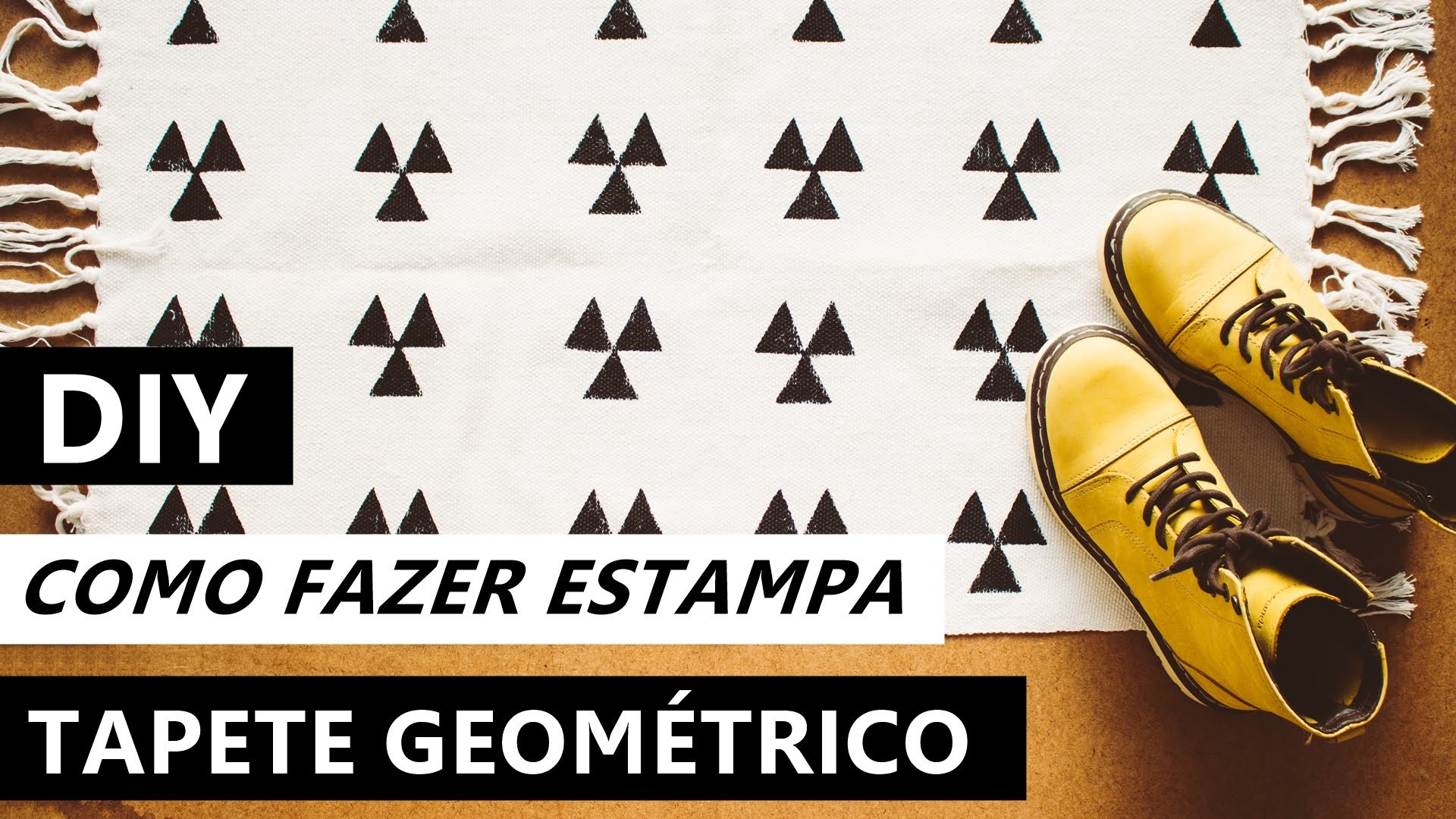 DIY Tapete geométrico | Como fazer estampa | Projeto #NãoéCópia
