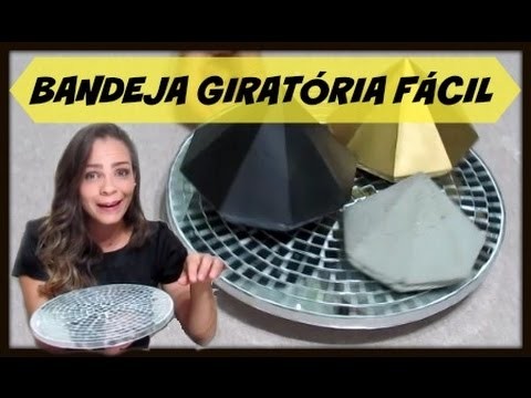 DIY | BANDEJA GIRATÓRIA FÁCIL | #CARADELOJA