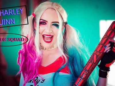 DIY - Harley Quinn (Arlequina) Roupa, Taco e Acessórios #Halloween