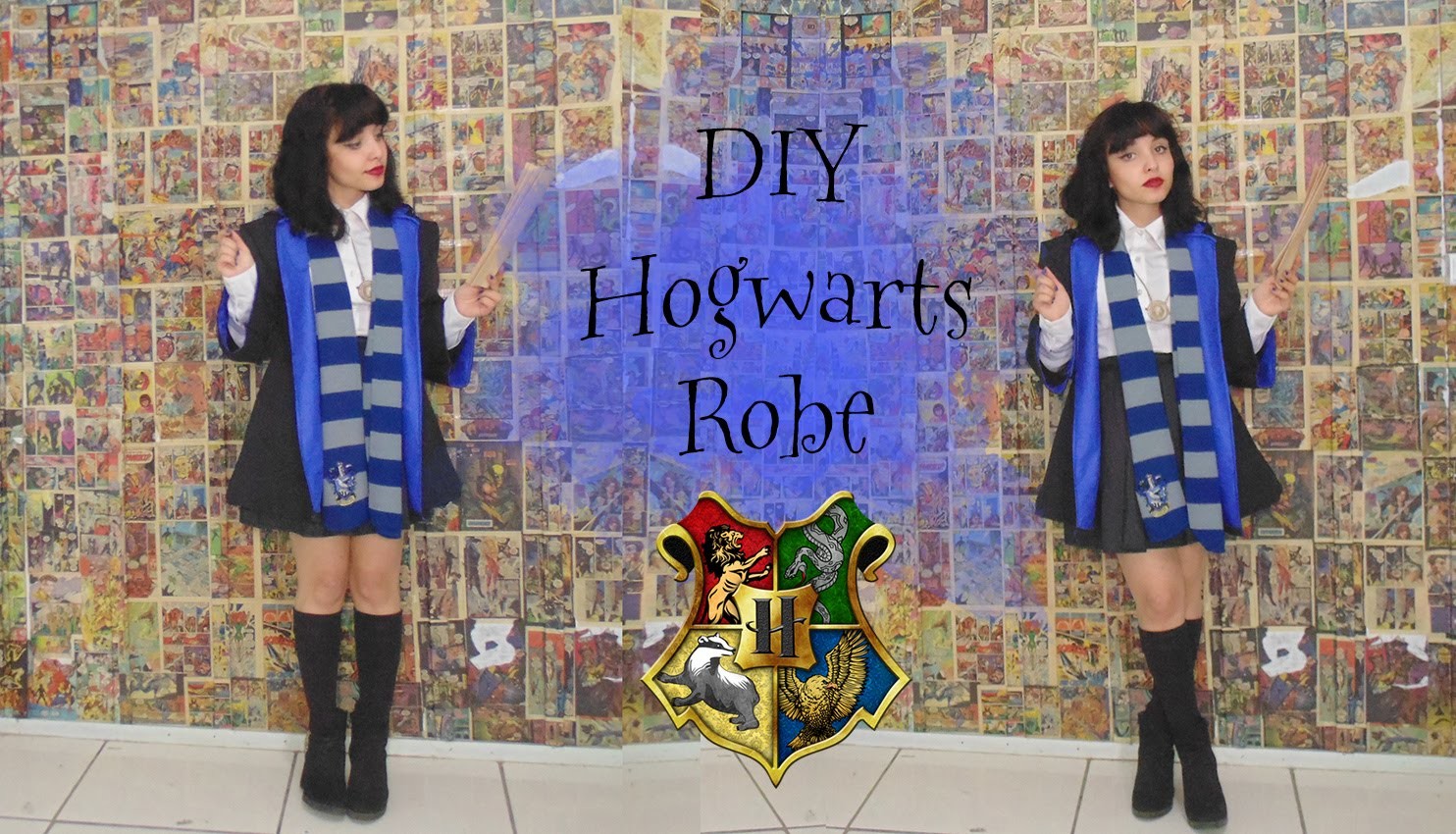 DIY - Hogwarts Robe #geektubers | Suelen Candeu