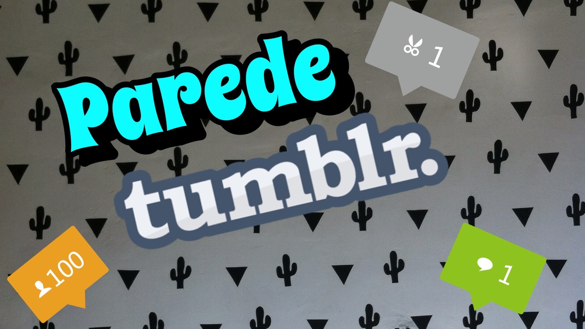 DIY COMO FAZER UMA PAREDE INSPIRADA NO TUMBLR COM R$12,OO