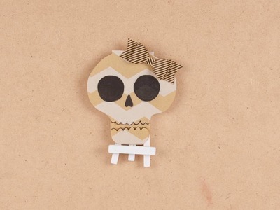 DIY Halloween Convites Esqueleto
