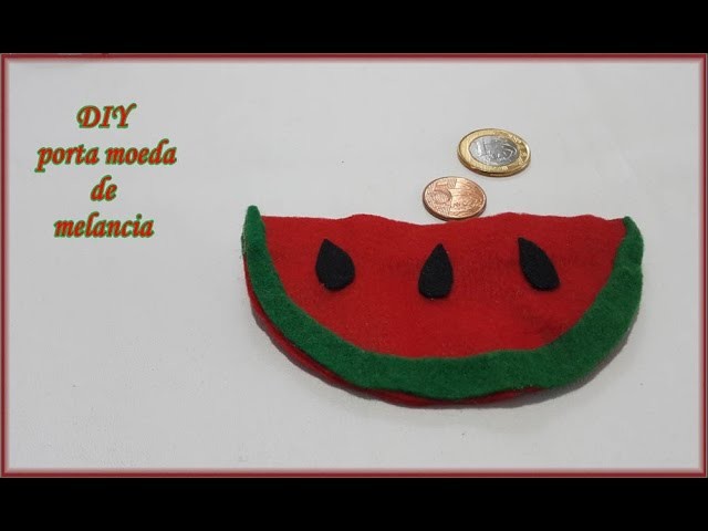 DIY Porta moeda de melancia